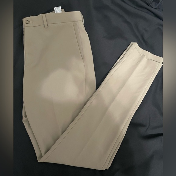 Zara slim fit suit pants color beige - Picture 1 of 6